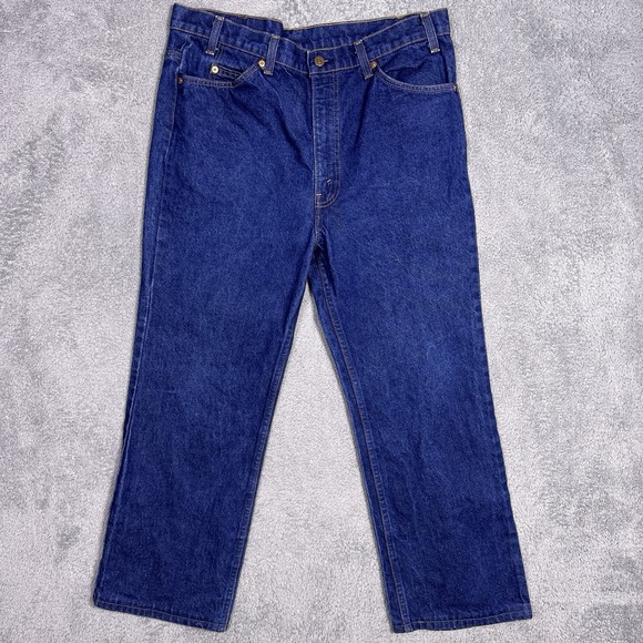 Levi's Other - Levi's 20517-0217 Orange Tab Jeans Mens 36x27 Denim USA Made 1988 Talon